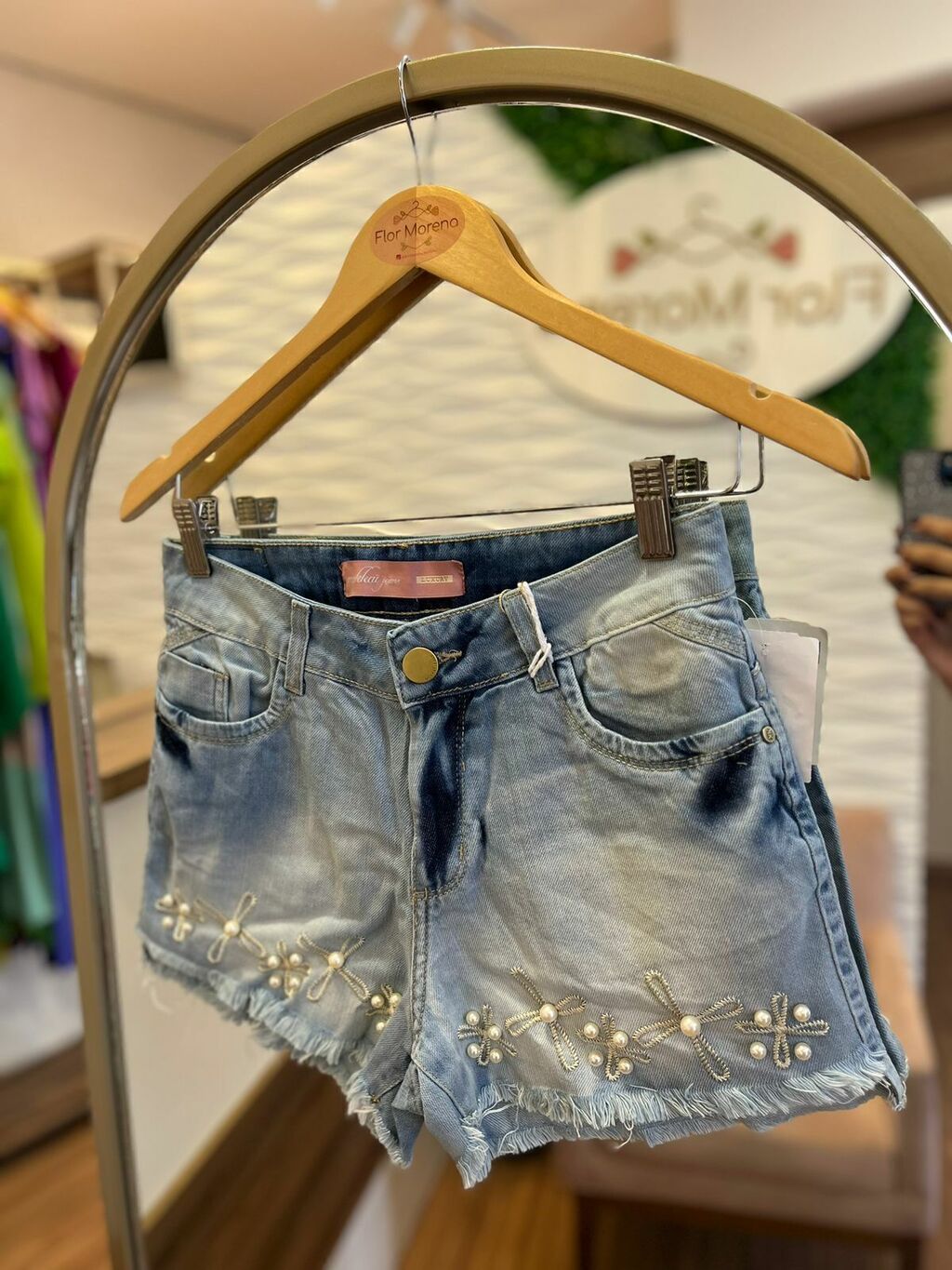 Modelo shops short jeans