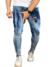 Jeans Masculino Bordado Perna Longa Jst