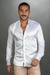 Camisa Masculina - Per Pochi - Cetim Gola Padre M/L