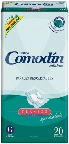 Pañales Comodin Adultos G x 20