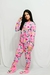 PIJAMA ADULTO MACACÃO PANDA ROSA - lbpijamas