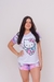 PIJAMA ADULTO MANGA CURTA E SHORT HELLO KITTY