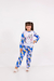 PIJAMA INFANTIL MANGA LONGA E CALÇA GATINHA EMOJI AZUL na internet