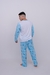 PIJAMA ADULTO MANGA LONGA SMURF MASCULINO - loja online