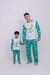 PIJAMA ADULTO MANGA LONGA DINO FUTEBOL MASCULINO - lbpijamas