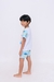 PIJAMA INFANTIL MANGA CURTA E SHORT DINO SKATE CLARO - loja online