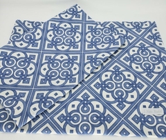 Mesa Posta Semi Impermeável Marrocos Azul - comprar online