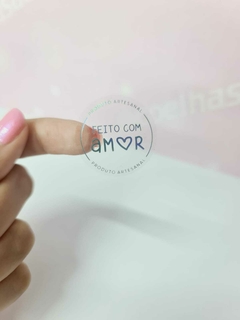 Etiqueta Holográfica - Feito com amor - comprar online