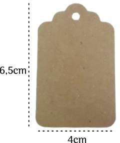 50 uni Tag Kraft Produto Artesanal Feito com Carinho Mod. 02 - comprar online