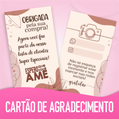 Cartão de Agradecimento " Espero que você Ame"