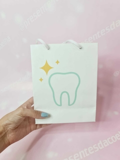 Sacola Para Consultório Odontológico - Tamanho P - Dente - loja online