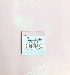 Mini Tag " Personalizado com Carinho" - comprar online