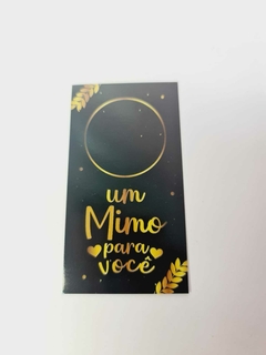 Cartão Um mimo para você - Preto e Dourado - comprar online