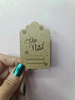 100 Tag Kraft Personalizada Natalina Mod01