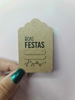 100 Tag Kraft Personalizada Natalina Mod02