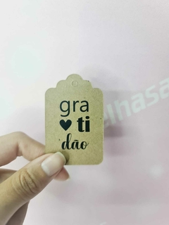 50 uni Tag Gratidão Kraft Mod. 05