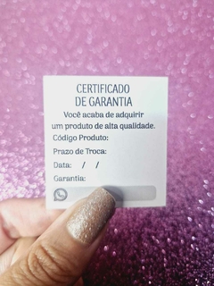 50 Mini Cartão Certificado de Garantia - comprar online