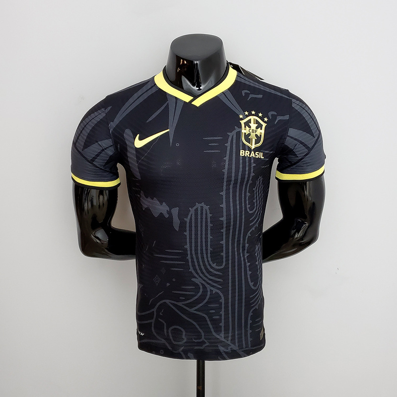 Camiseta Player Seleção Brasileira Concept 22/23 - Preto e Dourado
