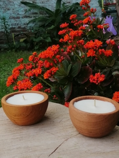 Velas de Soja Aromatica en Madera - comprar online