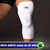 Protetor de joelho branco N1, modelo haste, ideal para conforto e estabilidade durante atividades esportivas.