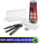 Kit de reparo para câmaras de ar, incluindo ferramentas e acessórios em embalagem.