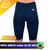 Bermuda de treino feminina Xpower em cor azul escuro, vista de trás, destacando o design e os detalhes do produto.