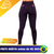 Calça feminina para treino de corrida, modelo ajustado e confortável, vista traseira.