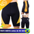 Bermuda masculina para triathlon DX3, destacando detalhes em amarelo e design aerodinâmico.