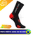 Meia Cano Médio Pro Racing V3.0 da Compressport na cor preta e vermelha, ideal para corrida.