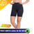 Bermuda feminina preta modelo Bia Get Up, ideal para vestuário de academia, com cintura alta e corte confortável.