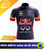 Camisa de ciclismo unissex Red Bull Dry Fit, com design moderno e logotipos de patrocinadores.