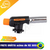 Maçarico de bico Flame Gun da marca Guepardo, ideal para camping, com detalhes em preto e laranja.