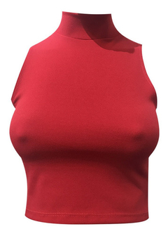 Top Mujer Polera Crepe Top Sin Manga Mujer en internet