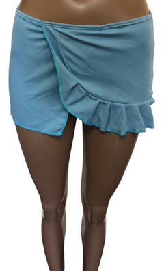 Pollera Mini Voladito Mujer Jersey Set Varios Colores - comprar online