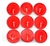6 Velas Decorativa Flutuantes Vermelhas Aromaticas Redonda Com Suporte de Aluminio