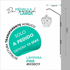 MÉNSULA LARGA + LÁMPARA PINE - comprar online
