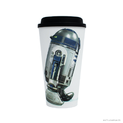 Vaso Tapa Café - The Mandalorian - Grogu & R2-D2