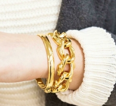 Bracelete Liso M Dourado - comprar online