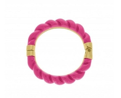 Bracelete Corda Rosa Pink Ouro - comprar online