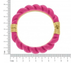 Bracelete Corda Rosa Pink Ouro na internet