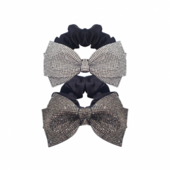 Scrunchie Laço Glam Prata - comprar online