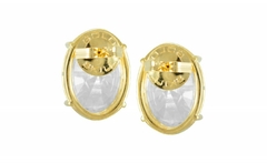 Brinco Oval Cristal Prata - Venezza - Gold Skill - comprar online