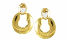 Brinco Argola Cristal Oval Prata - Venezza - Gold Skill - comprar online