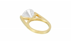 Anel Dourado Cristal Redondo - comprar online