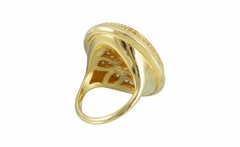 Anel Oval Alta Joalheria Ouro - Orquídea - Gold Skill - comprar online