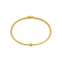 Bracelete Coração G Cristal Ouro - comprar online