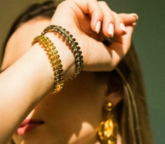 Bracelete Folhas Ouro - loja online