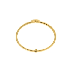 Bracelete Coração P Cristal Ouro - comprar online