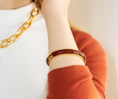 Bracelete Colors Marsala Ouro - loja online