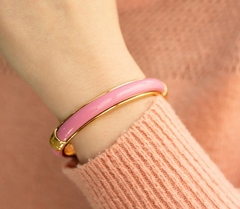 Bracelete Colors Rosa Claro Ouro na internet